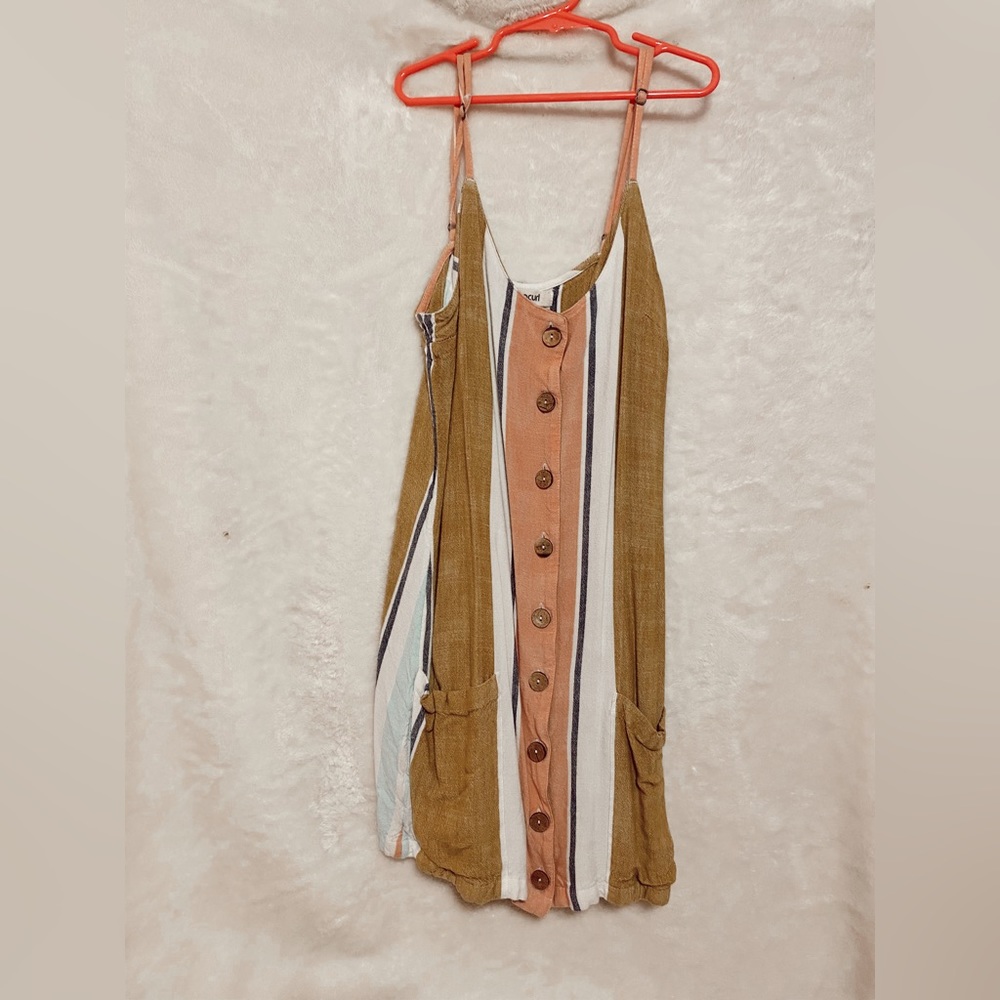 Tan and Pink Tank Sundress